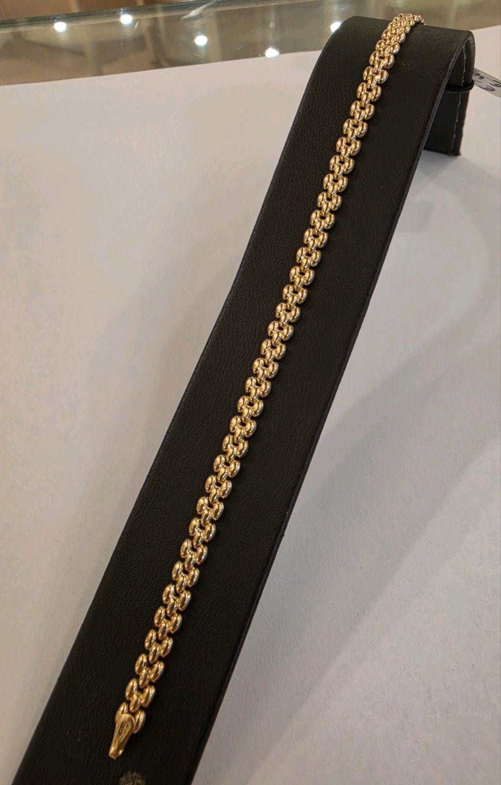 14 karaats gouden platte italiaanse schakel armband geelgoud, Ophalen of Verzenden, Nieuw, Goud, Goud