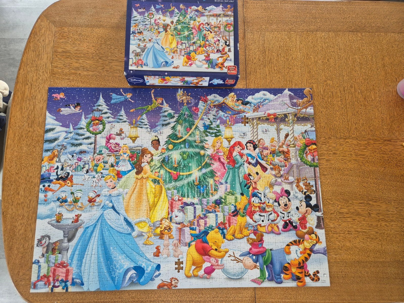 Disney puzzel, 1000 stukjes, Hobby en Vrije tijd, Denksport en Puzzels, Ophalen, 500 t/m 1500 stukjes, Gebruikt, Legpuzzel