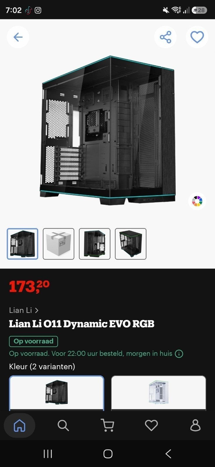 Lian Li O11 Dynamic EVO RGB PC-behuizing - Nieuw in doos, Computers en Software, Computerbehuizingen, Ophalen of Verzenden