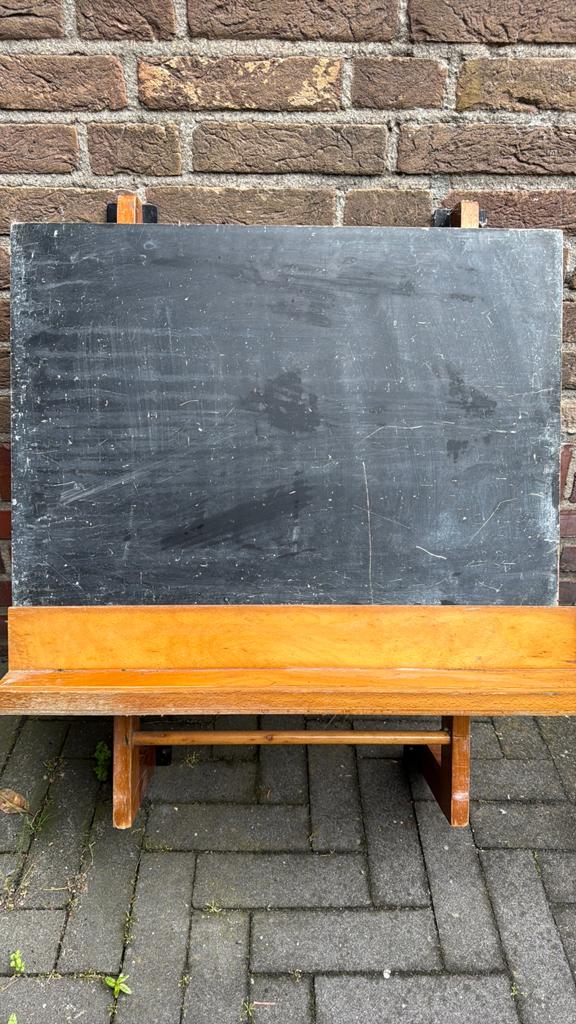 Antiek schoolbord voor aan de muur, Ophalen of Verzenden, Overige thema's