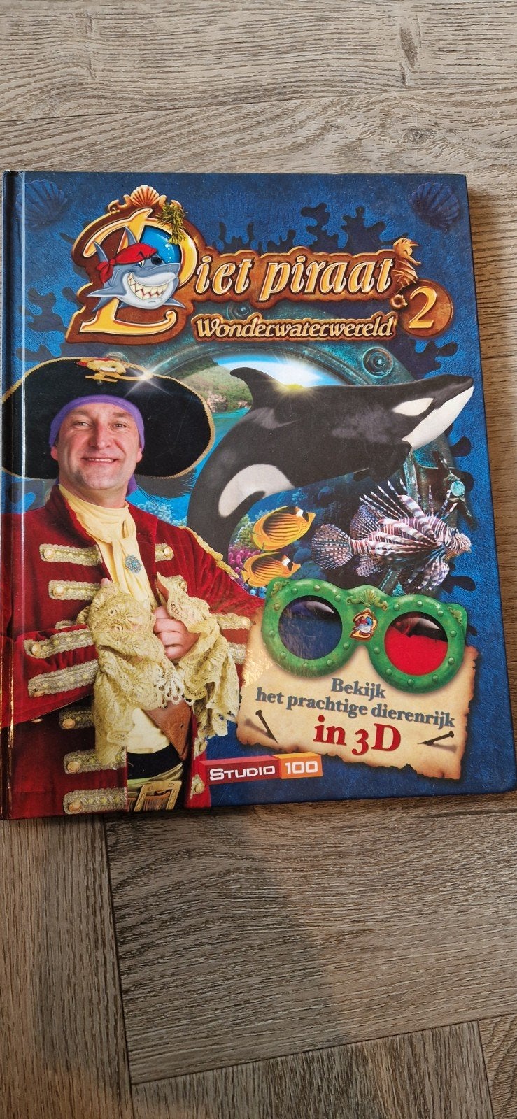 Piet Piraat Wonderwaterwereld 2 - 3D Boek, Boeken, Ophalen of Verzenden, Zo goed als nieuw, Studio 100, Sprookjes