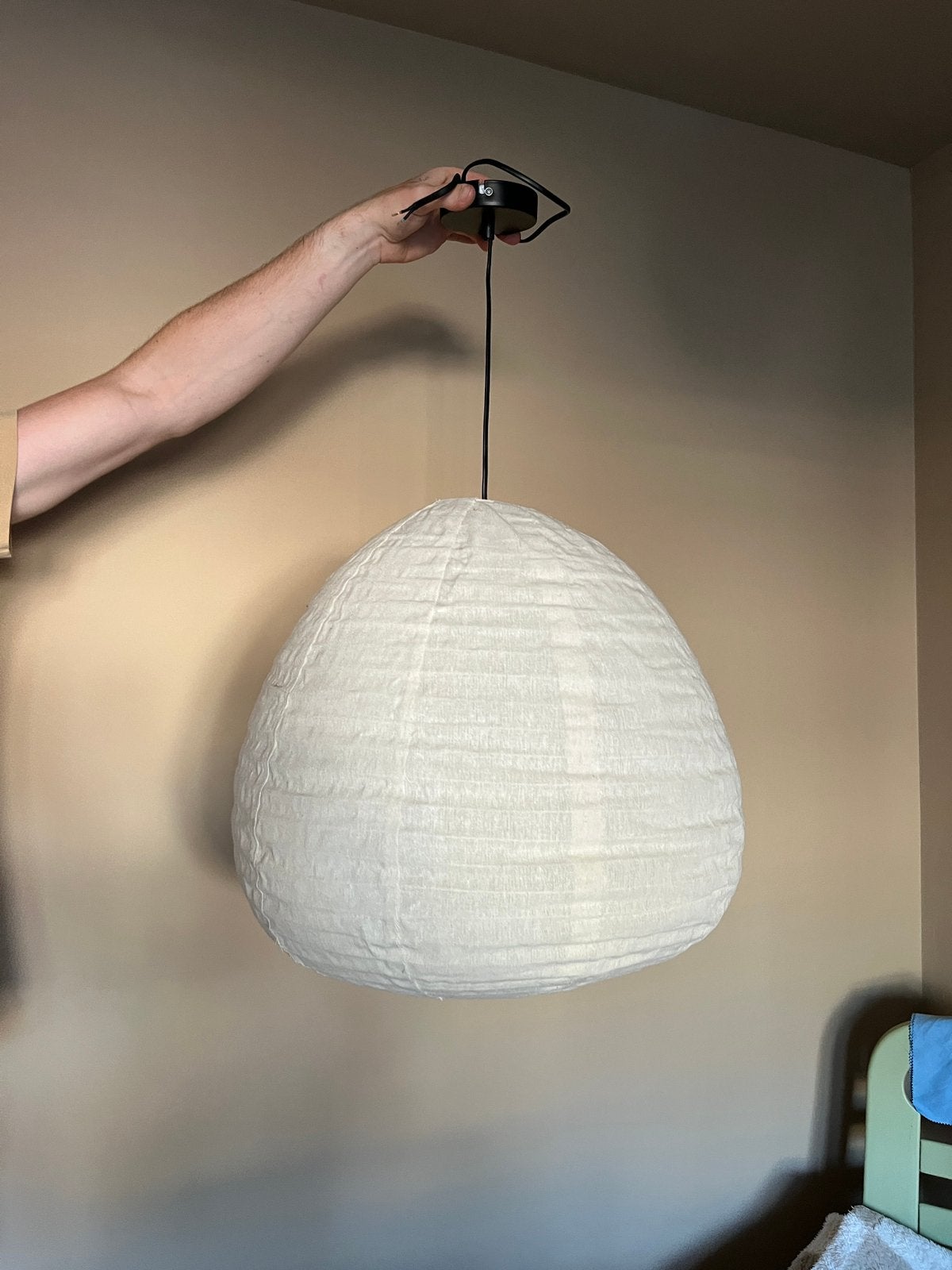 Hanglamp Anzar Naturel Kwantum, Ophalen, Zo goed als nieuw, Minder dan 50 cm