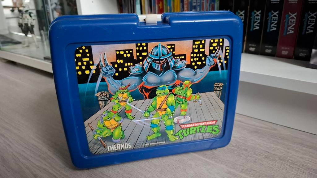 Vintage Teenage Mutant Ninja Turtles Lunchbox, Ophalen of Verzenden, Gebruikt, Tv, Gebruiksvoorwerp