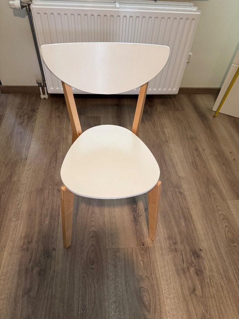 stoel wit | grenen | ikea nordmyra, Huis en Inrichting, Stoelen, Ophalen, Gebruikt, Wit, Eén