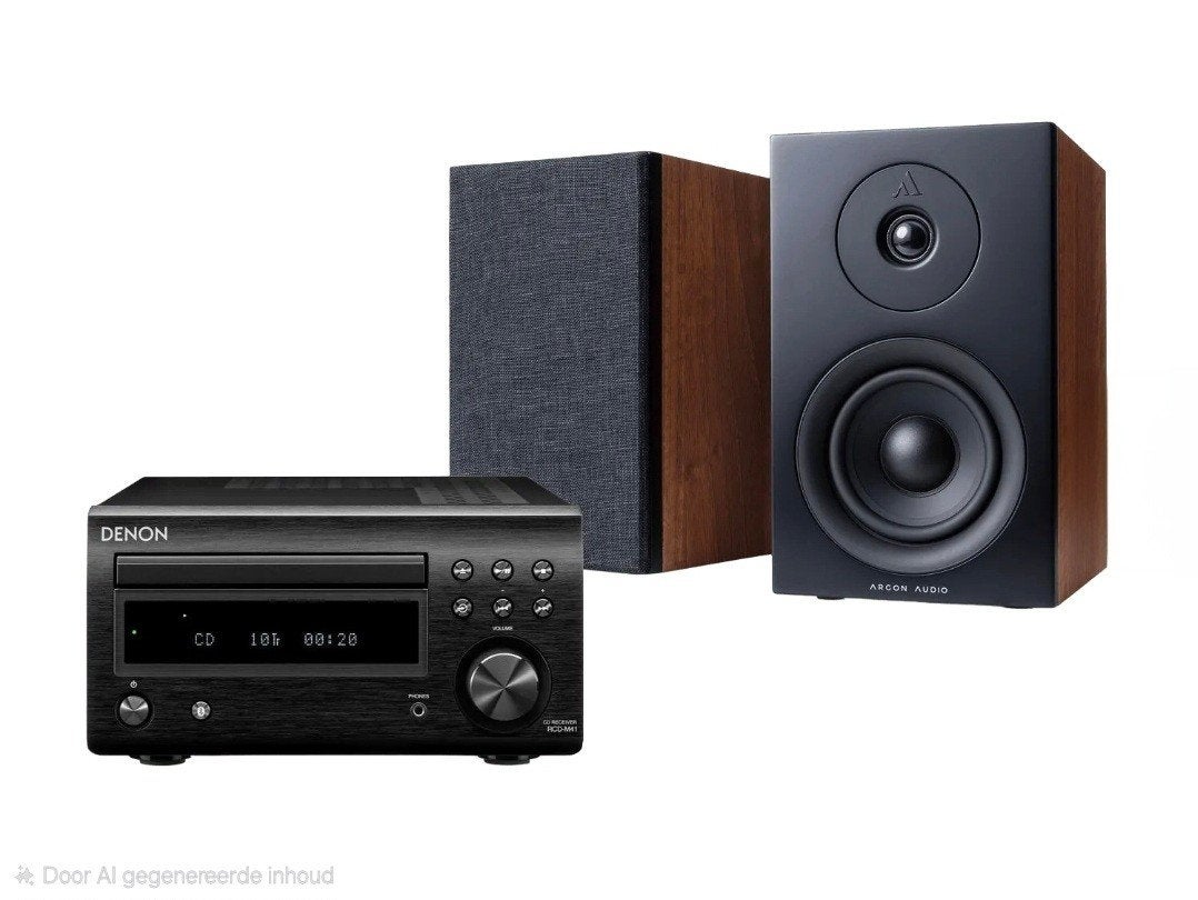 Denon RCD-M41 DAB met Argon Audio Forus 4 speakers, Ophalen, Denon, Zo goed als nieuw, Microset