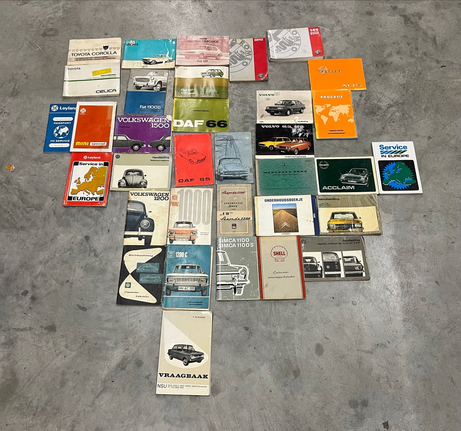 Diverse collectie  auto instructieboekjes, Ophalen of Verzenden
