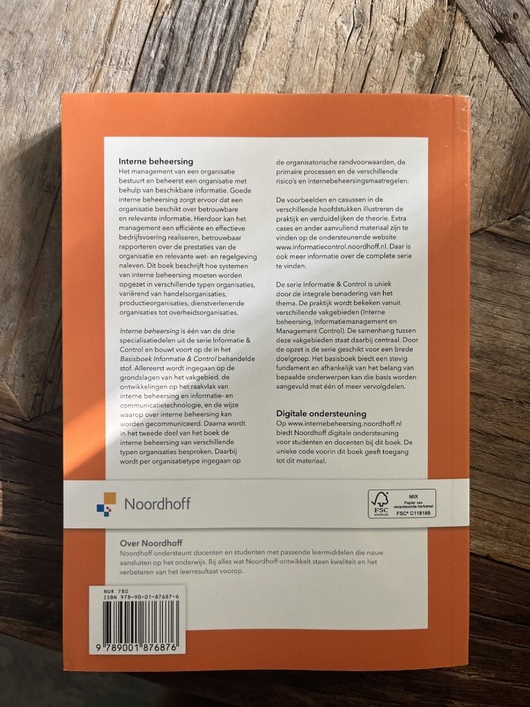 Interne beheersing - Serie Informatie & Control (3e druk), Boeken, Roger Meuwissen & Eddy Vaassen, Zo goed als nieuw, Gamma, HBO
