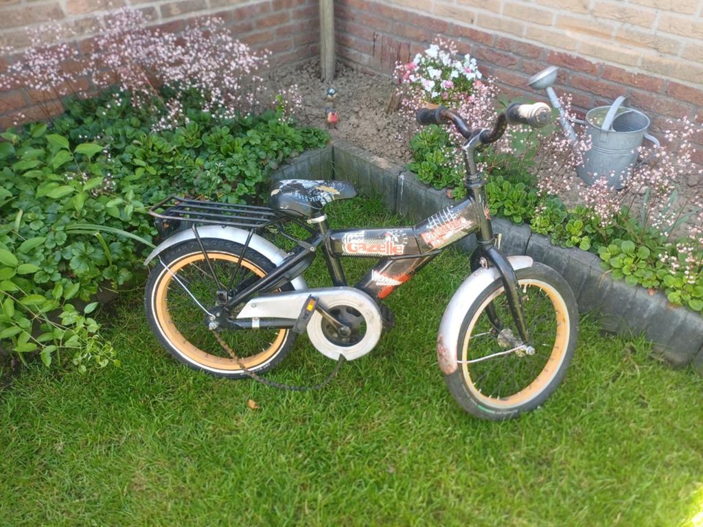 Fiets., Ophalen, Terugtraprem, Gazelle, 16 tot 20 inch