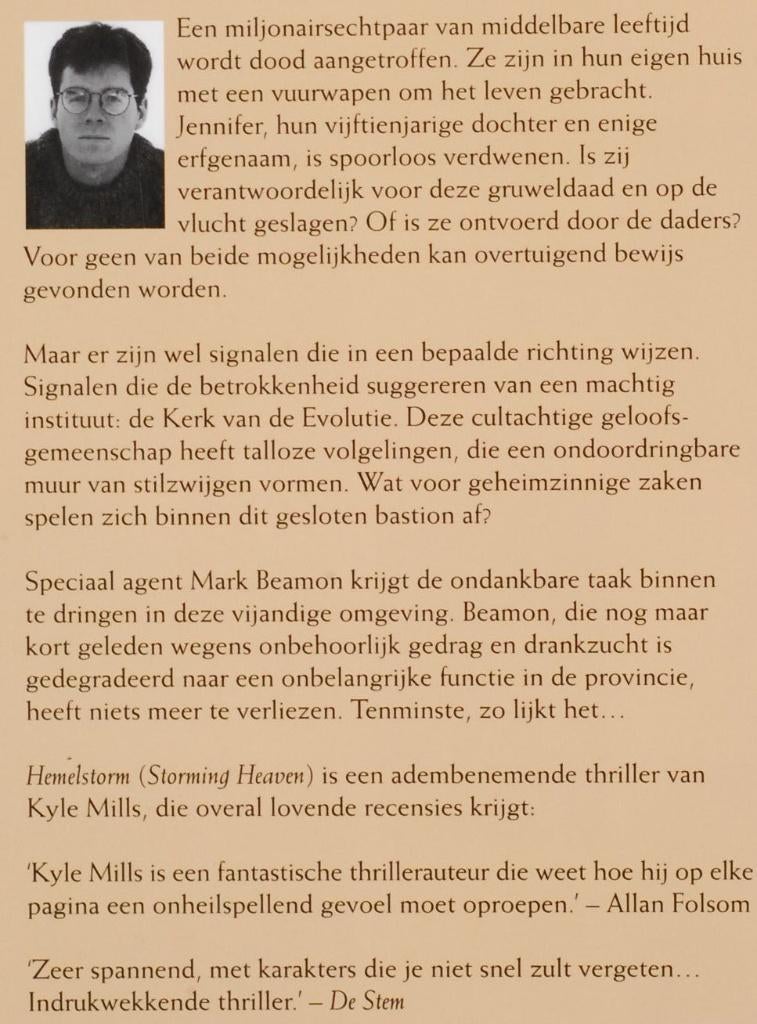 Hemelstorm - Kyle Mills (2002), Verzenden, Zo goed als nieuw, Amerika