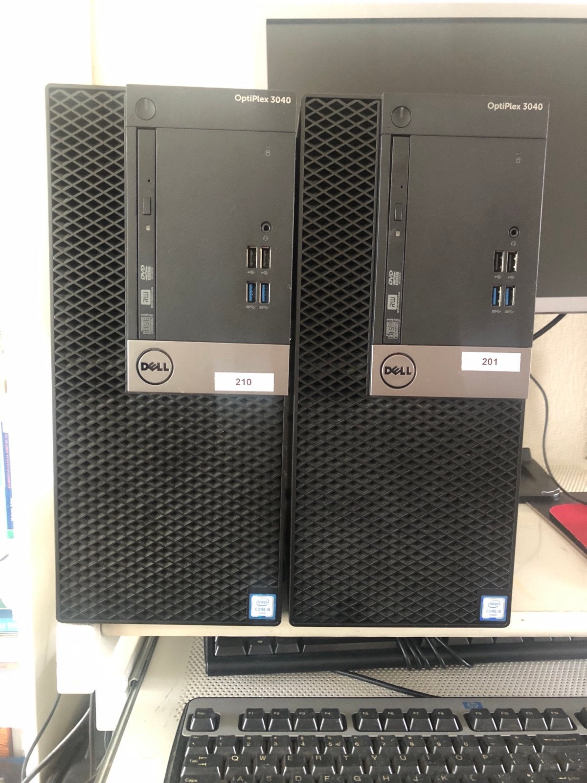 2x Dell OptiPlex 3040 i5-6e Gen. 12GB RAM 128GB SSD 500GB HD, Gebruikt, HDD, 8 GB, Ophalen of Verzenden