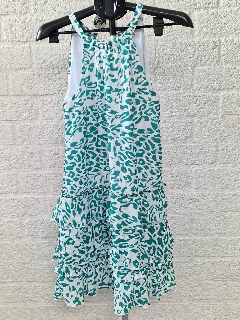 Jacky Luxury jurk maat M groen wit print zomer, Maat 38/40 (M), Ophalen of Verzenden, Gedragen, Boven de knie
