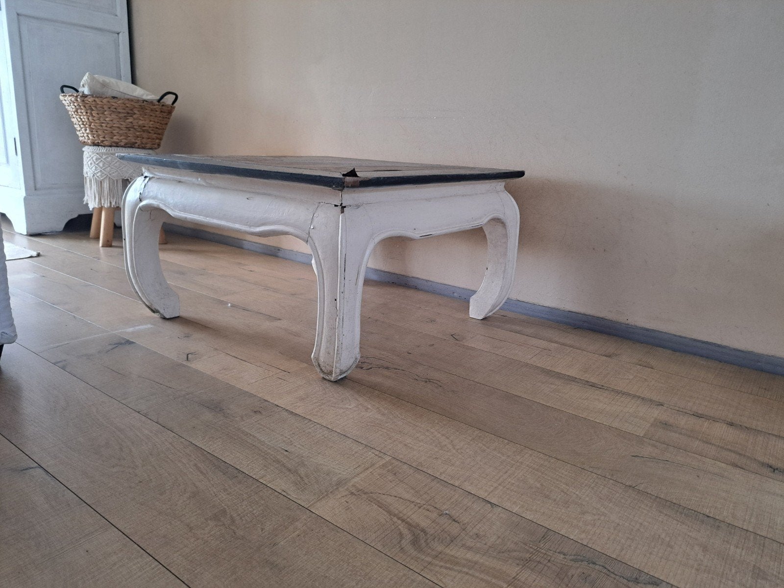 Mooie stijlvolle Marokkaanse Opiumtafel, Ophalen, Gebruikt, 50 tot 100 cm, Teakhout