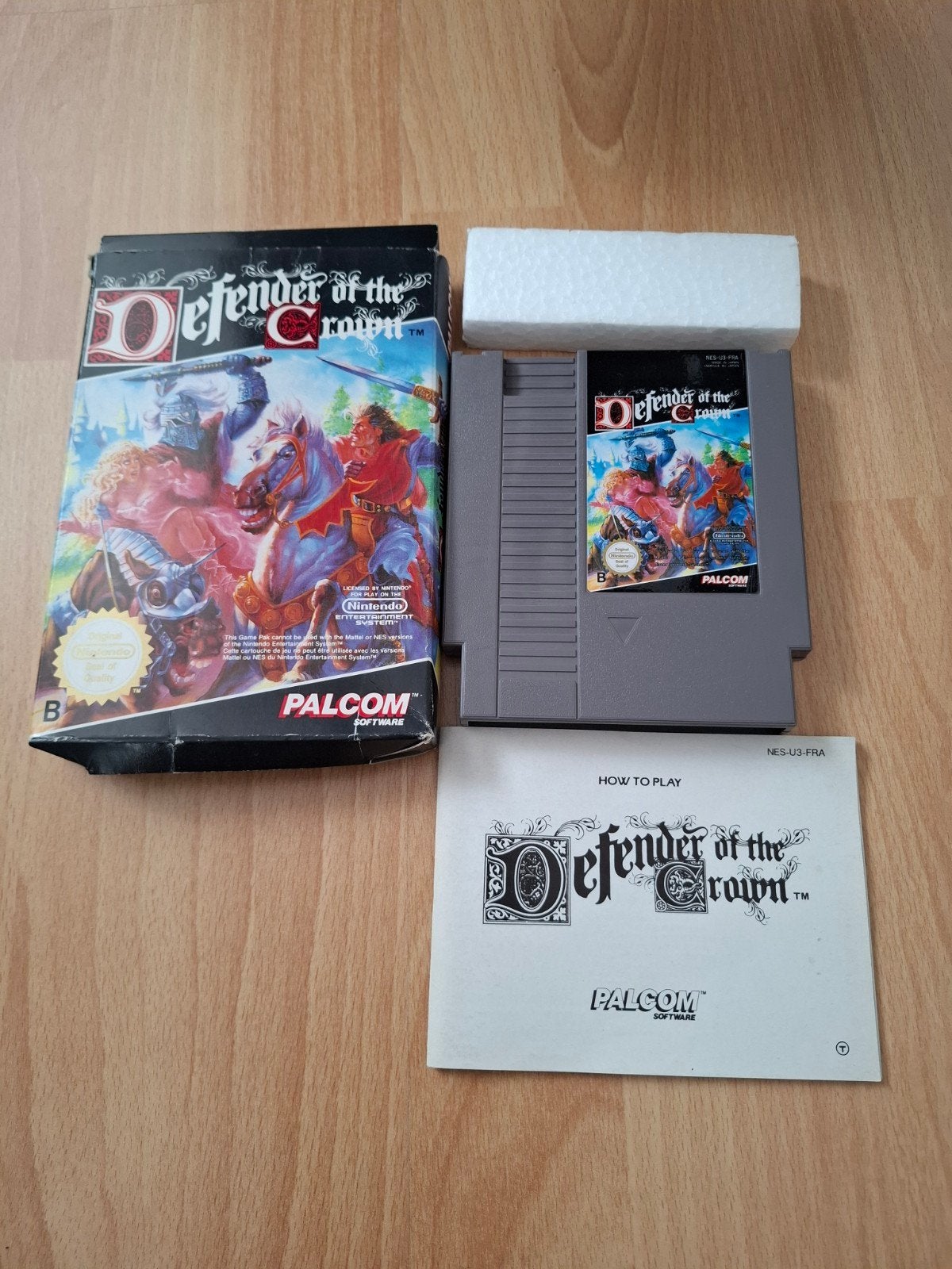 Defender of the Crown NES - Compleet met doos en handleiding, 1 speler, Ophalen of Verzenden, Zo goed als nieuw, Strategie en Constructie