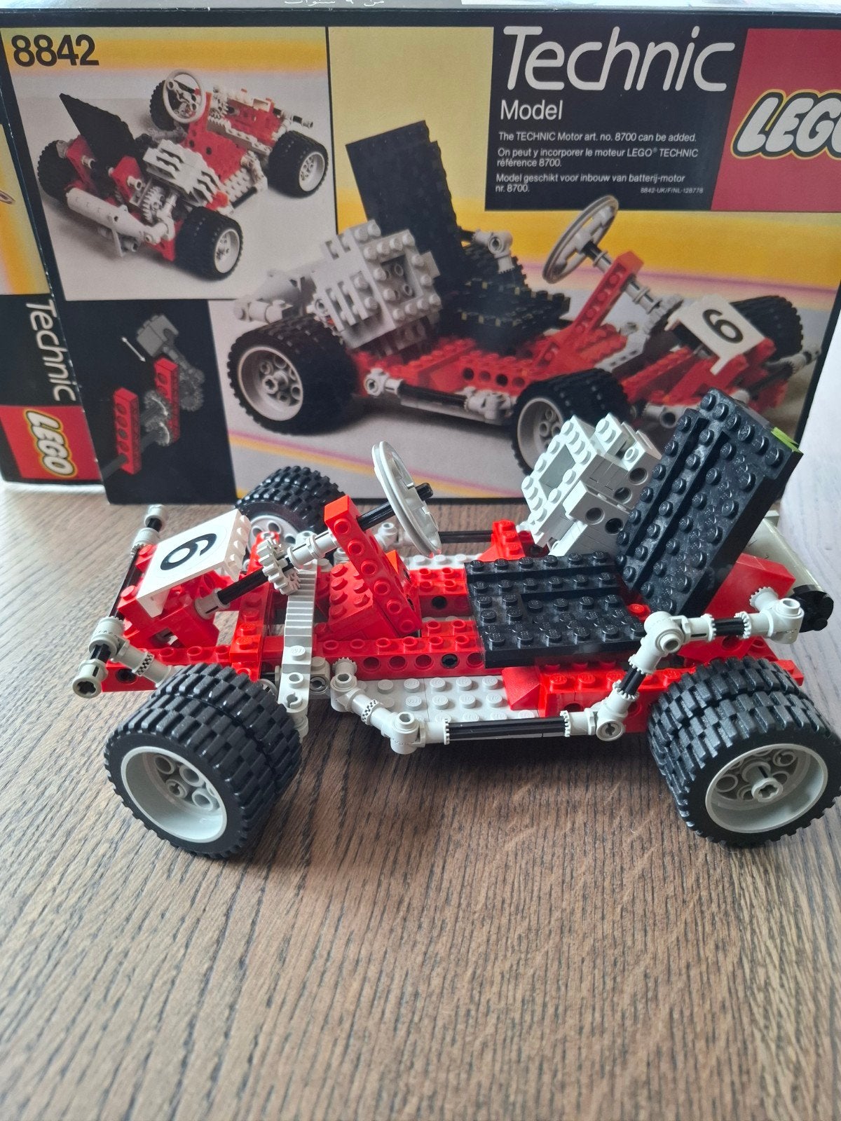 LEGO Technic 8842 Kart Racer met doos en instructies, Ophalen of Verzenden, Zo goed als nieuw