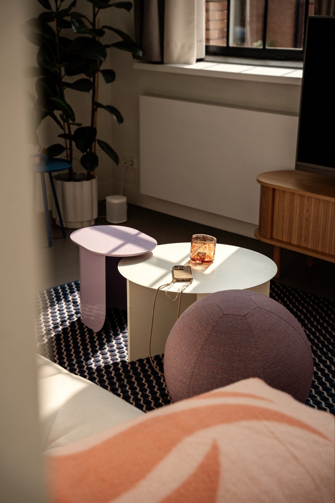 Hay slit witte salontafel 65cm XL, Ophalen, Overige materialen, Minder dan 50 cm, 50 tot 100 cm