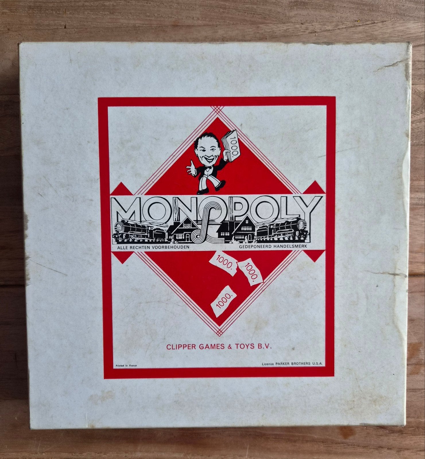Monopoly Clipper Games & Toys BV 1936 - Vintage Bordspel, Hobby en Vrije tijd, Gezelschapsspellen | Bordspellen, Vijf spelers of meer