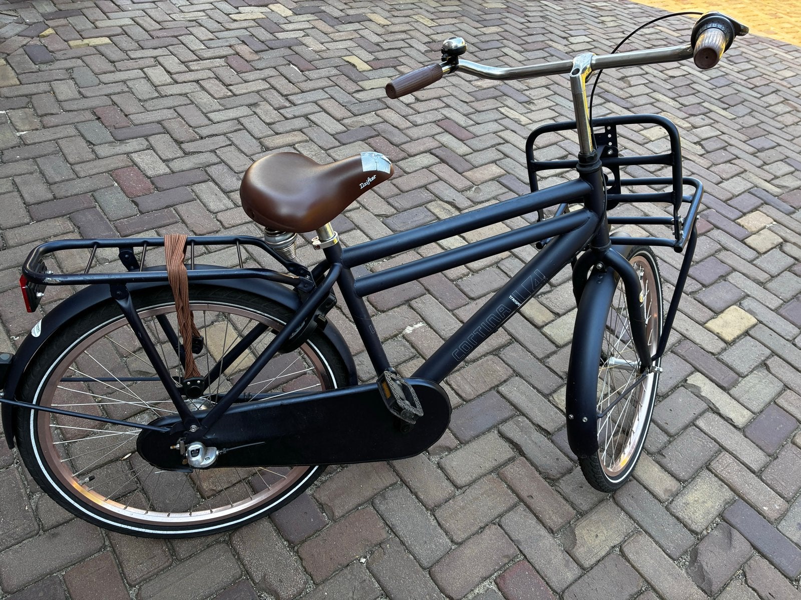 Cortina U4 Transportfiets jongens, Fietsen en Brommers, Ophalen, Gebruikt, 24 inch, Versnellingen