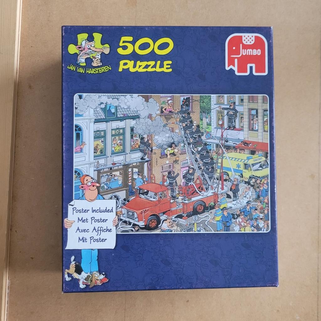 Jan van Haasteren Brand Meester 500 stukjes, Hobby en Vrije tijd, Denksport en Puzzels, Ophalen of Verzenden, 500 t/m 1500 stukjes