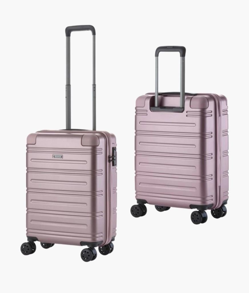 Roze koffer, Sieraden, Tassen en Uiterlijk, Koffers, Wieltjes, 50 tot 60 cm, Hard kunststof, Ophalen of Verzenden