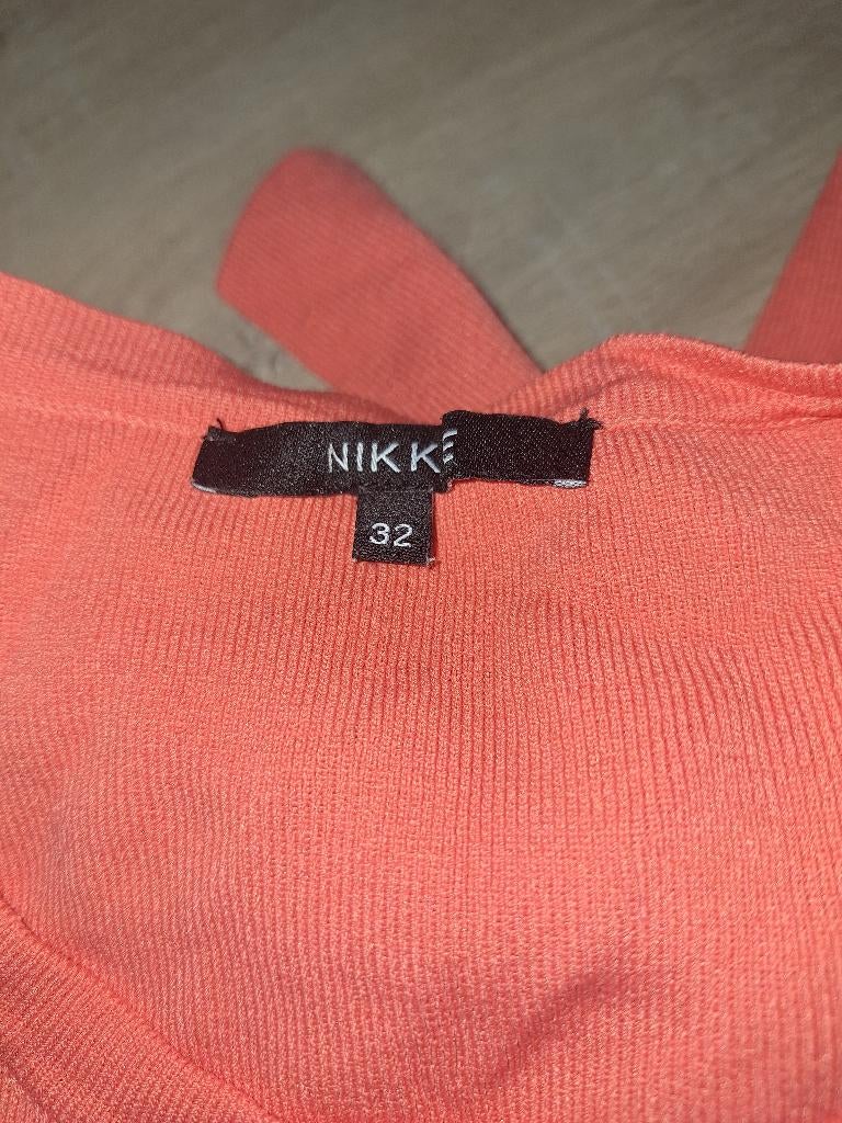 Set koraal nikkie 32, rok met top, Ophalen, Zo goed als nieuw, Nikkie, Maat 34 (XS) of kleiner