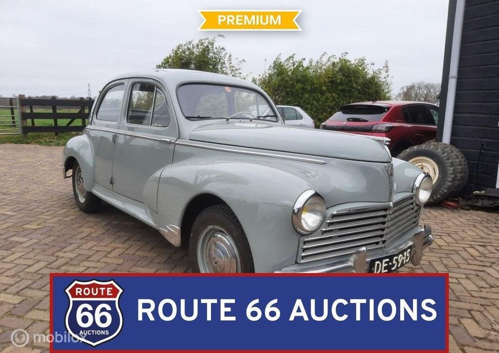 Peugeot 203C | 1955 | Route 66 Auctions, Auto's, Overige carrosserieën, Zwart, Bedrijf, Handgeschakeld