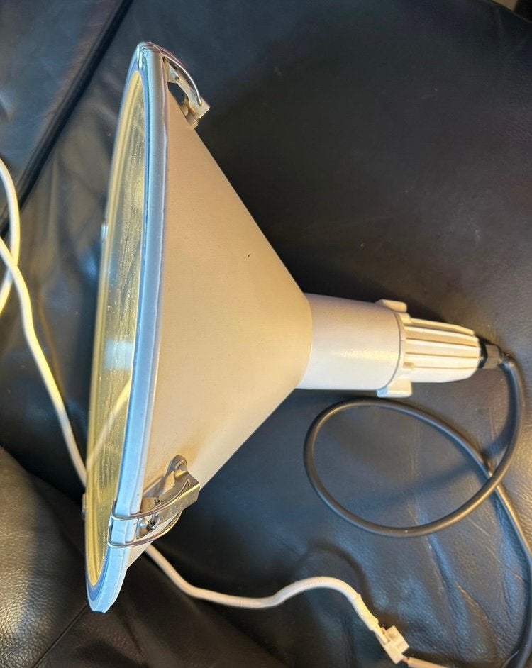 1 X witte Hang Lamp met peer (Z.G.A.N), Ophalen, E27 (groot), Zo goed als nieuw, Rond