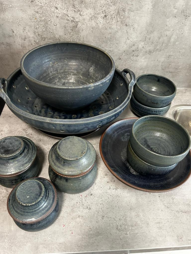 Aardewerk frans blauw, Ophalen