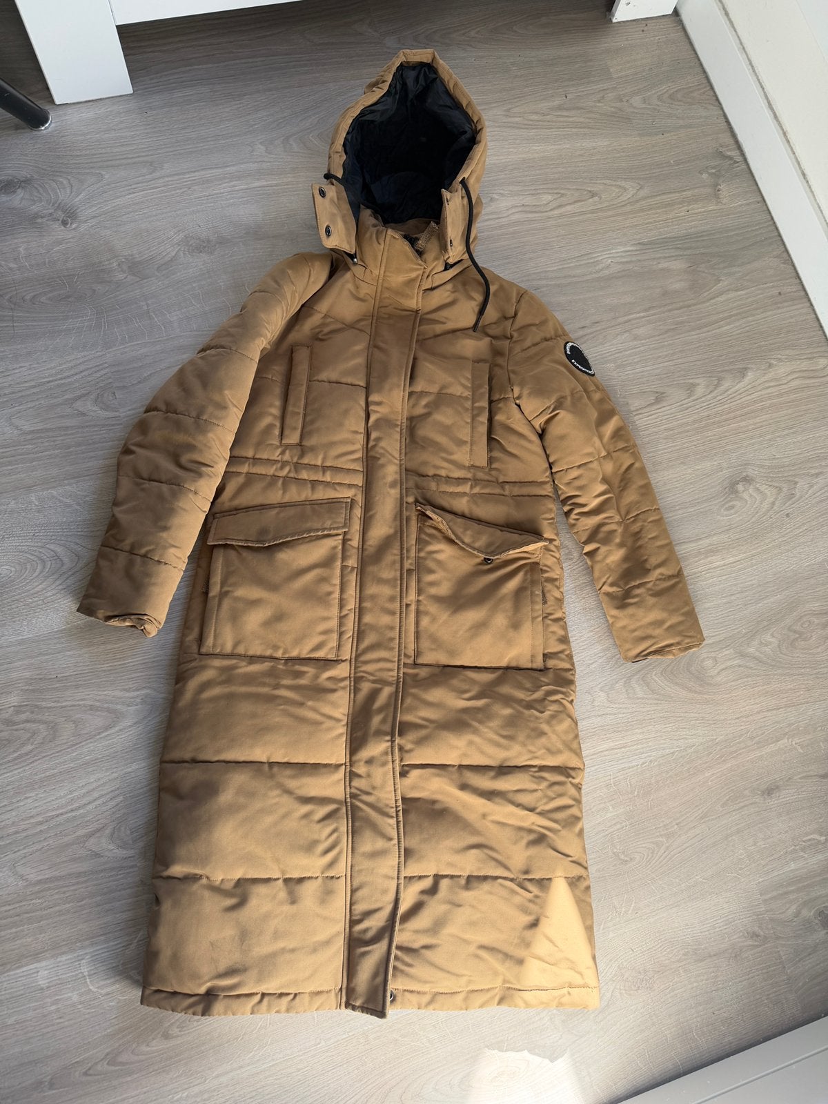 Superdry winterjas, Ophalen of Verzenden, Gedragen, Maat 36 (S), Bruin