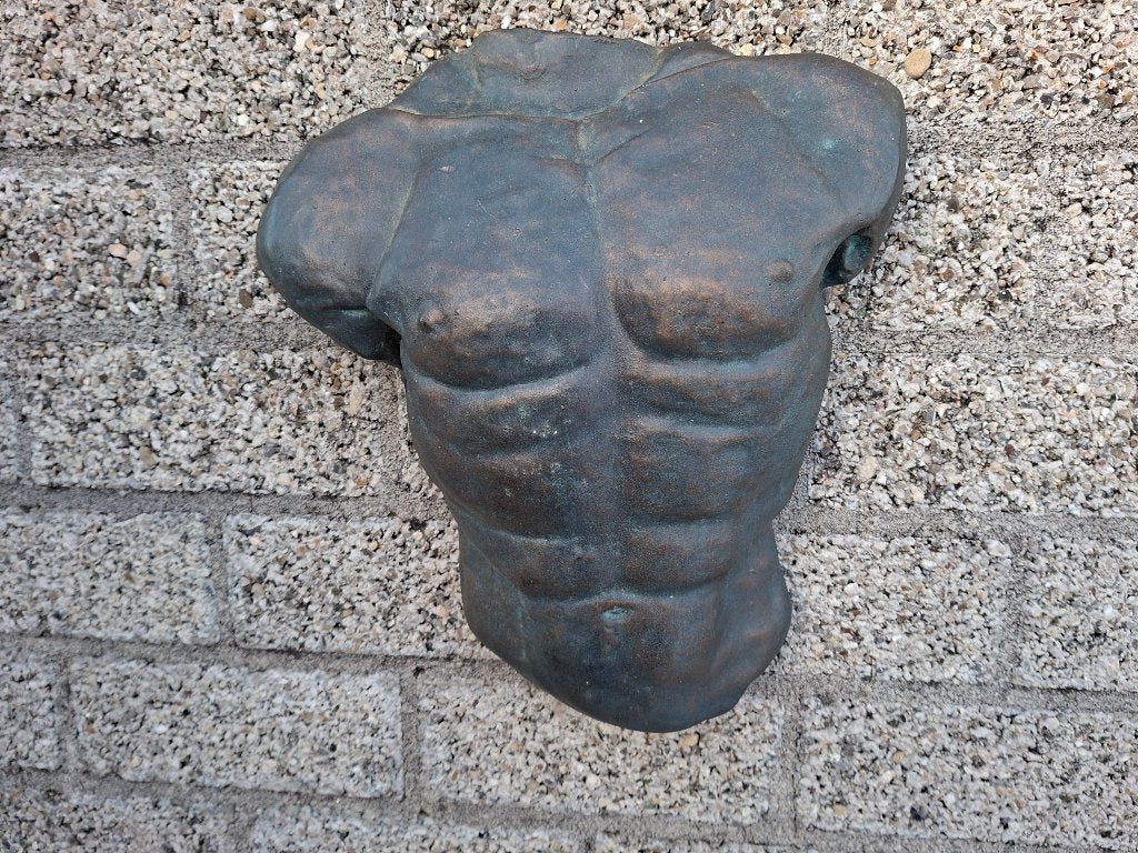 schitterende zware grote hangende man lijf torso beeld, Ophalen of Verzenden, Zo goed als nieuw, Mens