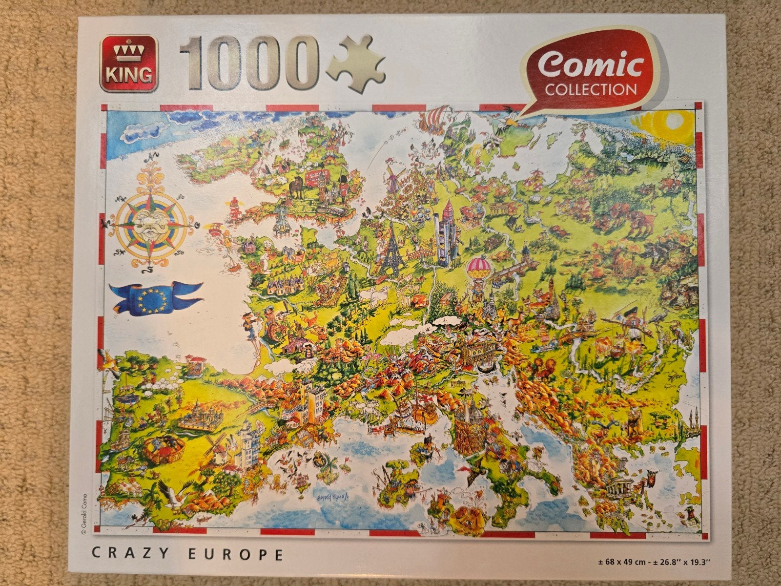 King Comic Collection Puzzel, Ophalen of Verzenden, 500 t/m 1500 stukjes, Zo goed als nieuw, Legpuzzel
