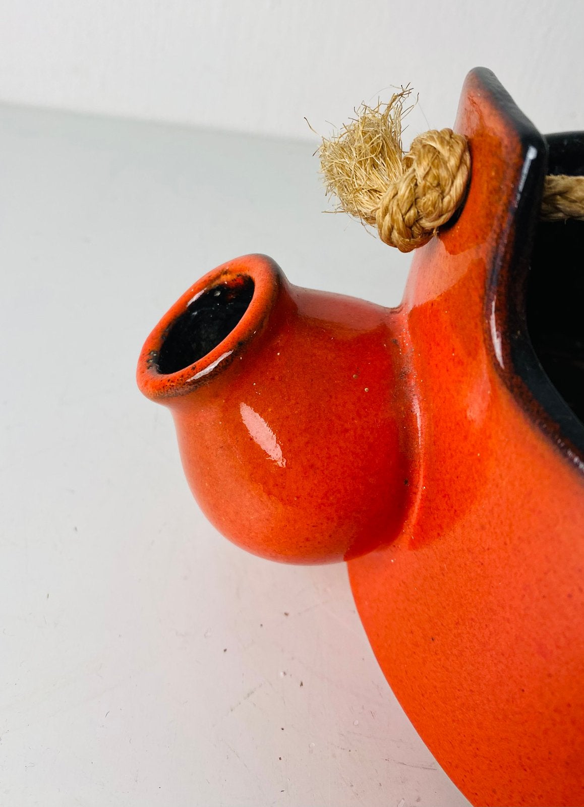 Jaren 70 keramiek hangende bloempot, Gebruikt, Verzenden, Binnen, Onbekend