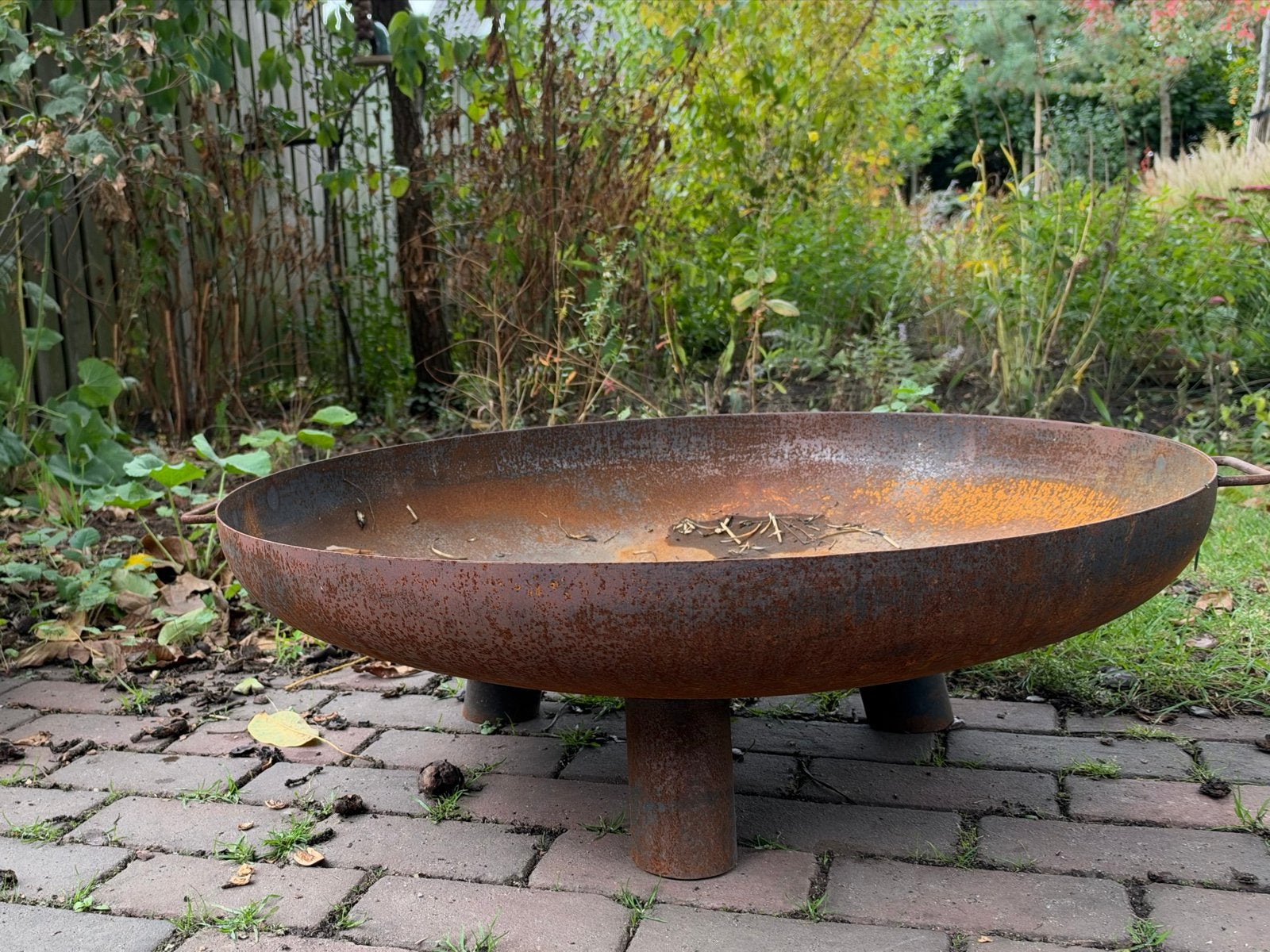 Vuurschaal 80 cm - Roestig, nooit gebruikt, Tuin en Terras, Ophalen, Zo goed als nieuw