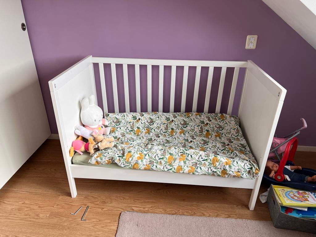 IKEA Sundvik Ledikant met Matras en Valbescherming, Ophalen, Gebruikt, 70 tot 85 cm, 140 tot 160 cm