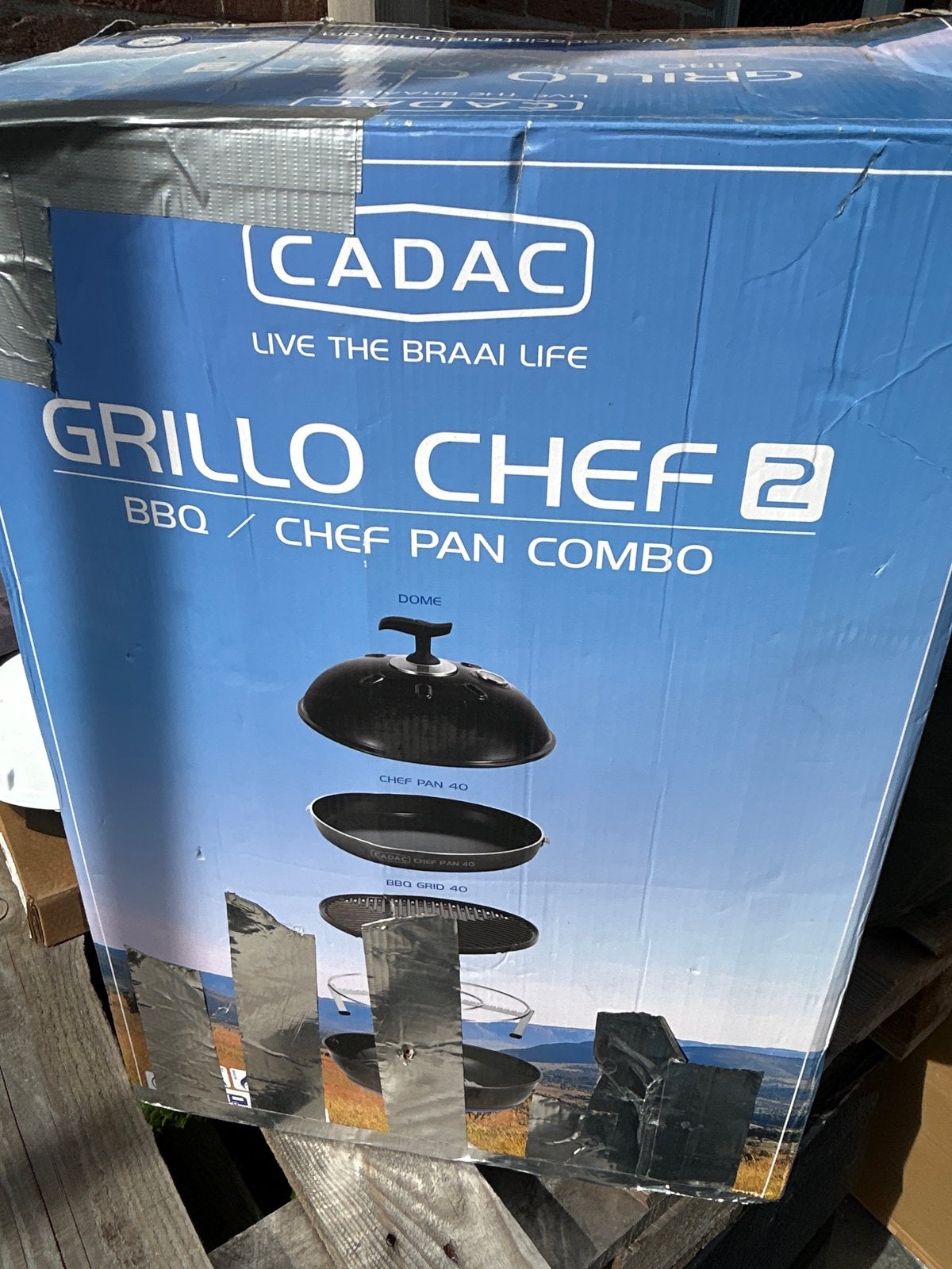 Cadac Grillo Chef 2 BBQ / Chef Pan Combo, Ophalen, Gebruikt