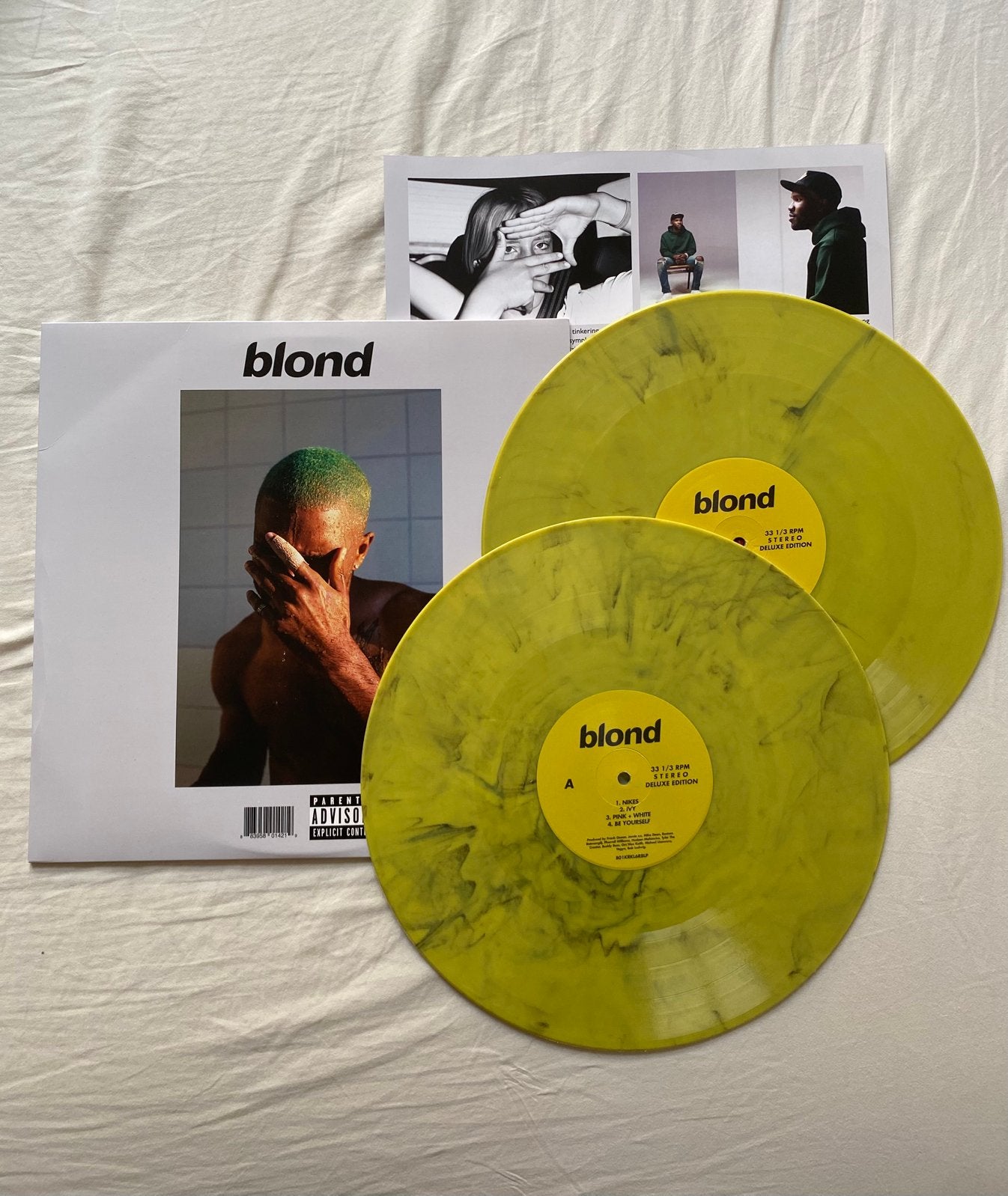 Frank Ocean – Blonde | 2LP Geel Gemarmerd Vinyl, Cd's en Dvd's, Zo goed als nieuw, 12 inch, Dubbel-LP, Limited edition