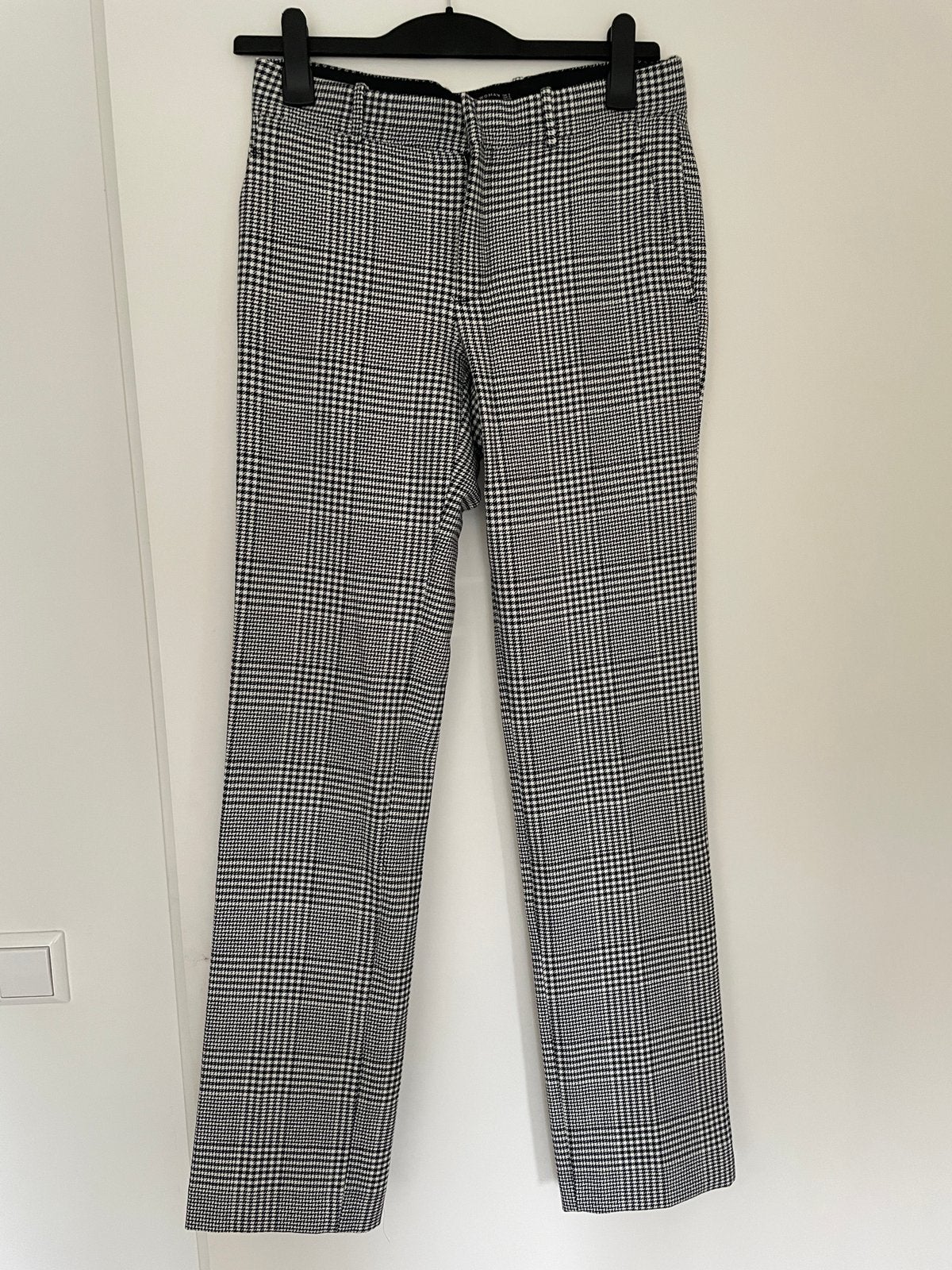 Zwart witte pied de poule broek van Zara maat S, Kleding | Dames, Zwart, Ophalen of Verzenden, Zo goed als nieuw, Maat 36 (S)
