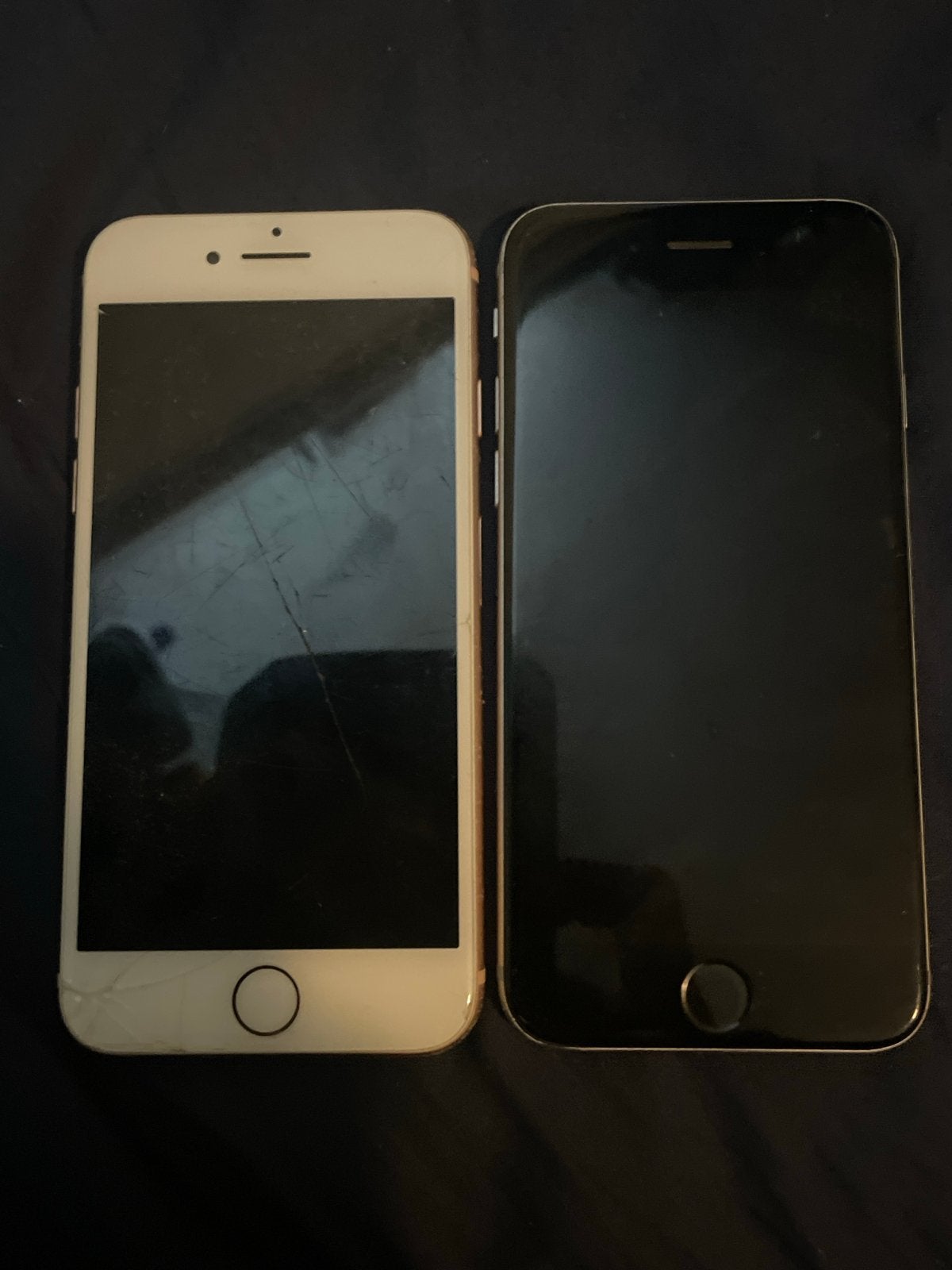 2x iPhone 6S en iPhone 8 - gaan niet meer aan, Telecommunicatie, Ophalen of Verzenden, 64 GB, Niet werkend, Goud
