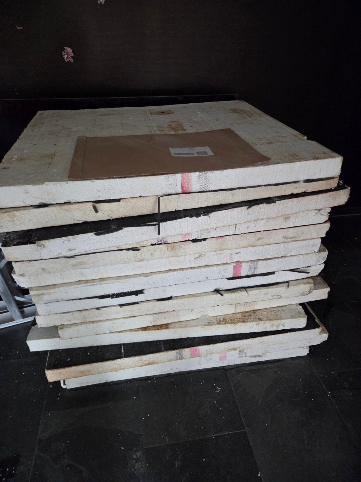14 Tempex platen 7 cm dik, 113x100 cm, Dakisolatie, 4 tot 8 cm, Gebruikt, Ophalen of Verzenden