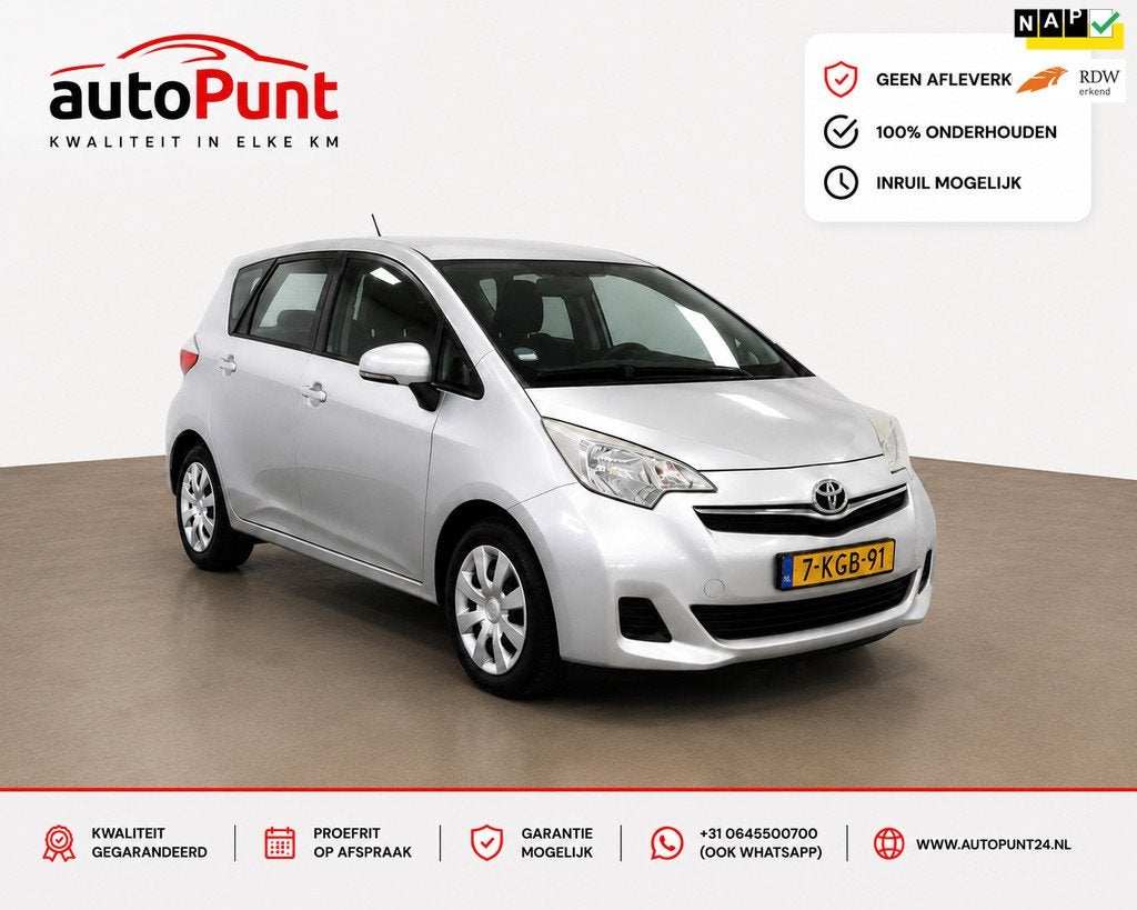 Toyota Verso-S 1.3 VVT-i Comfort, Auto's, Toyota, Bedrijf, Te koop, Verso-S, ABS, Airbags, Airconditioning, Boordcomputer, Centrale vergrendeling