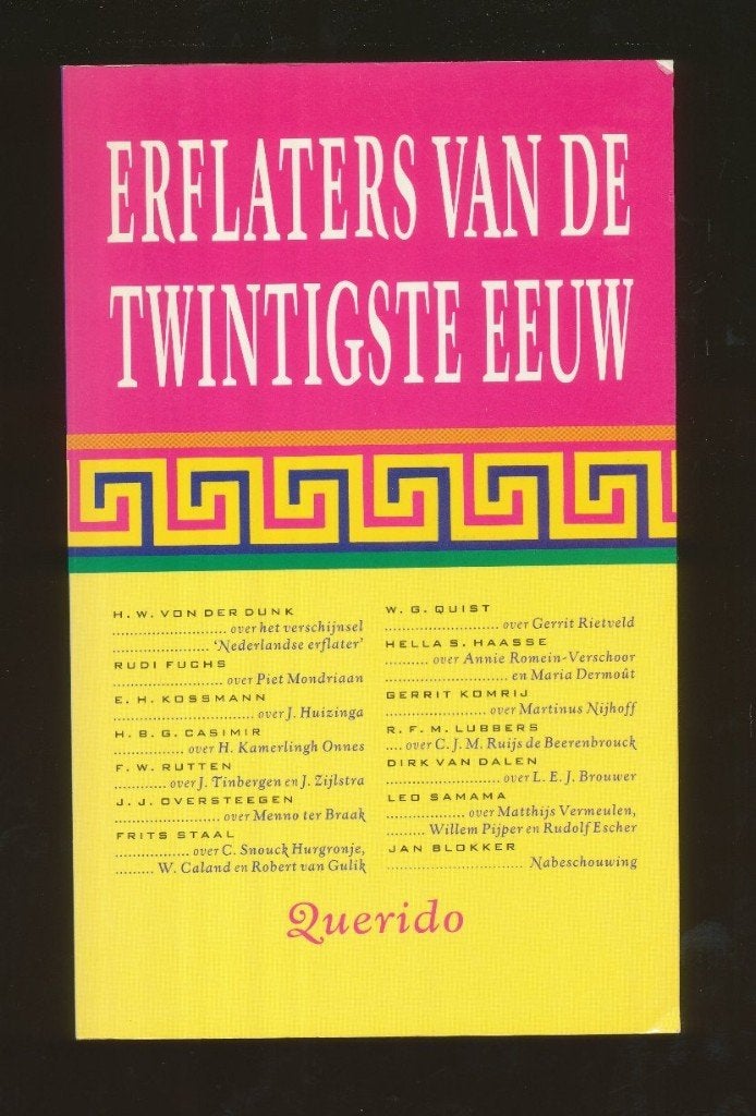 DUNK, H.W.: Erflaters van twintigste eeuw, Gelezen, Dunk, H.W. von der, Ophalen of Verzenden, Nederland