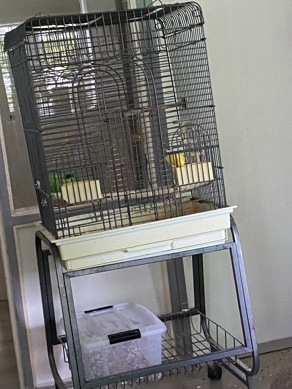 Te koop vogelkooi, Dieren en Toebehoren, Ophalen, Metaal, Vogelkooi
