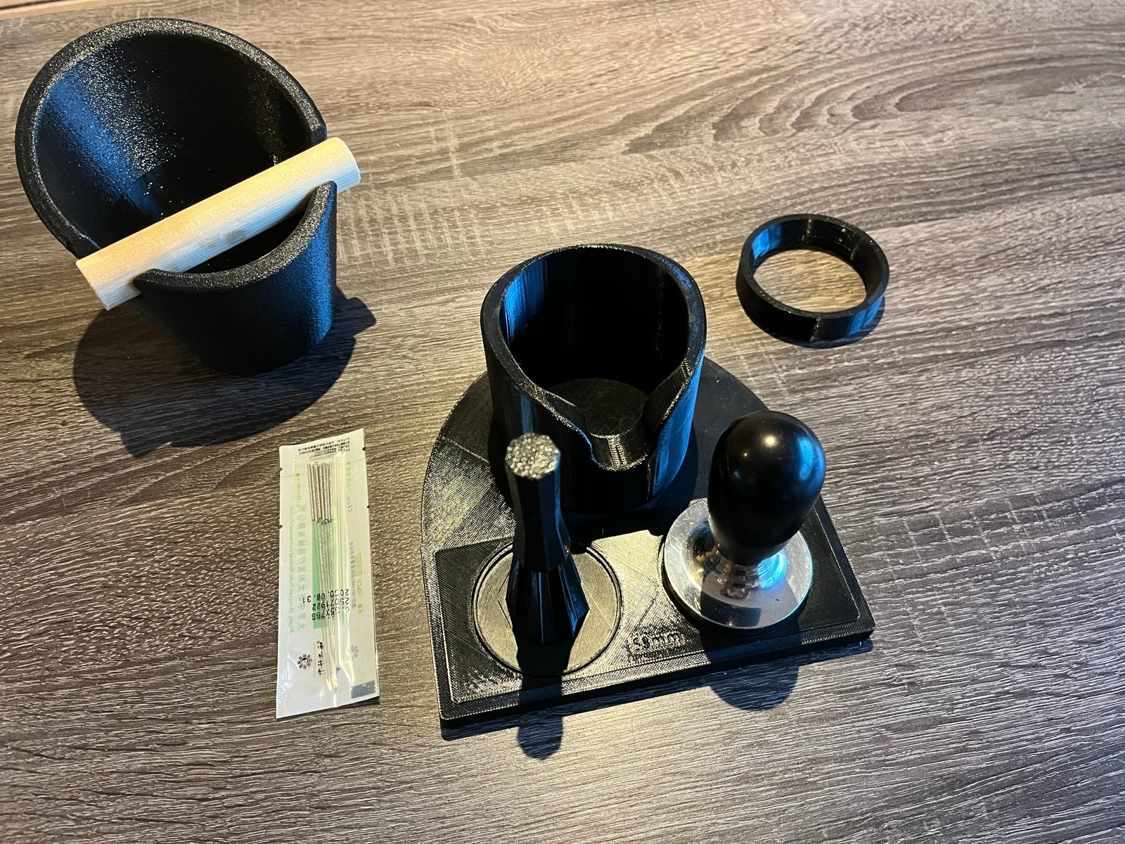 Barista Accessoires Set - Tamper, WDT Tool, Knockbox, Ophalen of Verzenden, Zo goed als nieuw