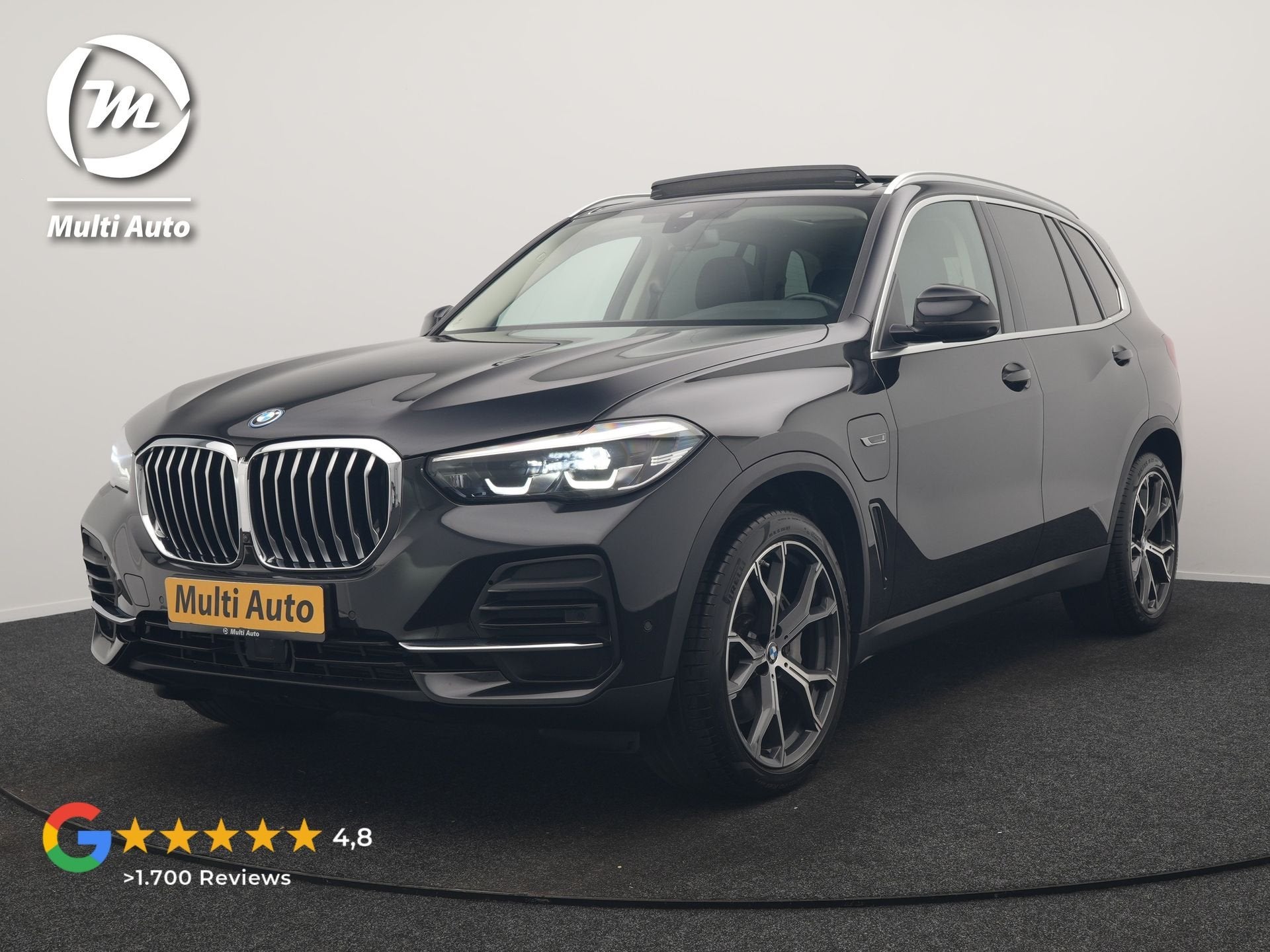 BMW X5 xDrive45e High Executive PHEV 395pk Dealer O.H. | Pan, Auto's, Gebruikt, Zwart, Vierwielaandrijving, Hybride Elektrisch/Benzine
