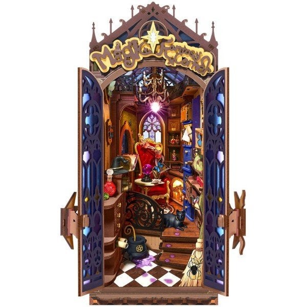 Robotime Book Nook Magic Fantasy Corner TGB14 Bouwpakket, ROKR, Gebouwen, Nieuw, Meerkleurig