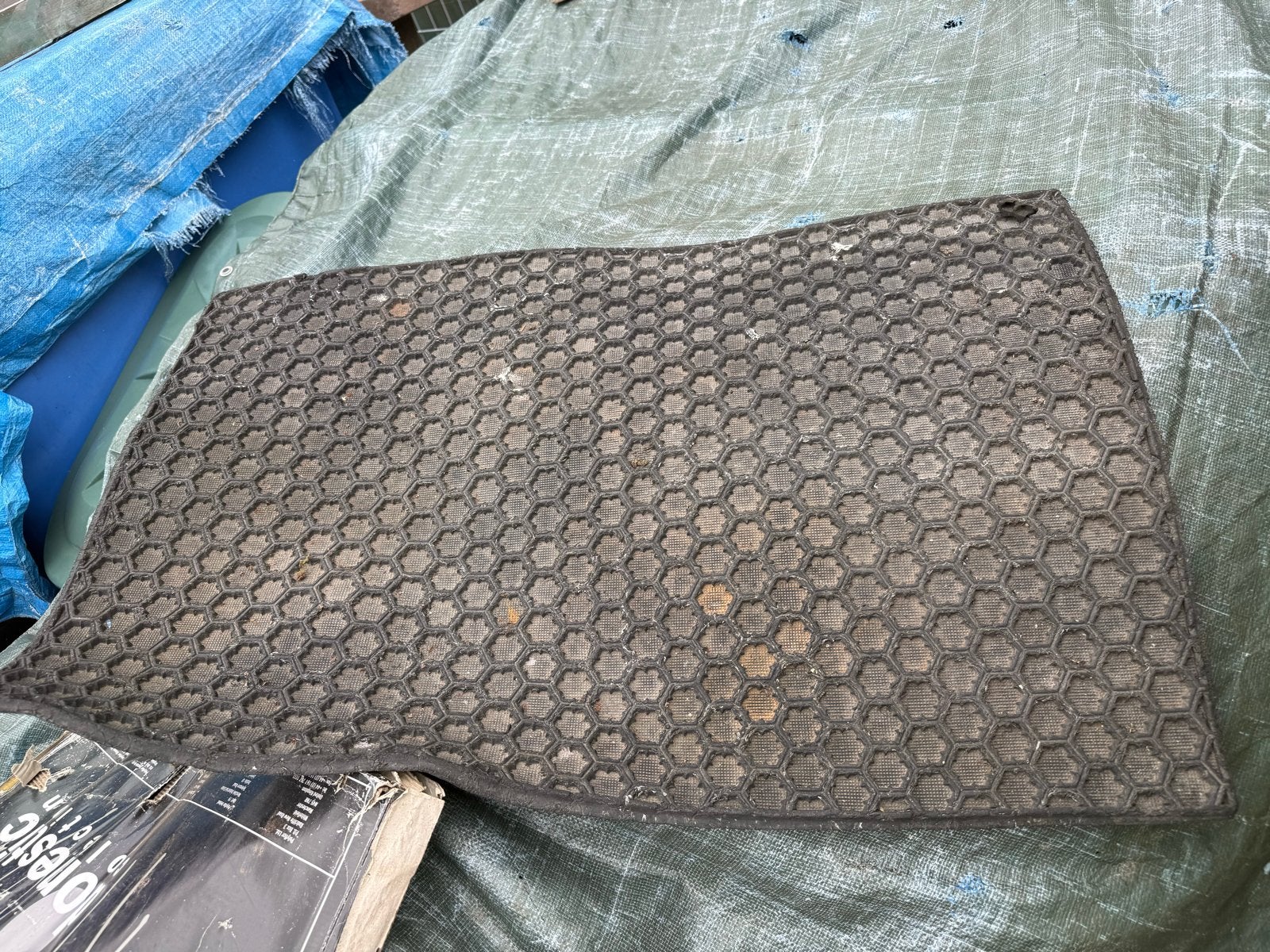 Rubberen mat voor deur of kofferbak, Ophalen of Verzenden, Gebruikt, Zwart, Overige materialen