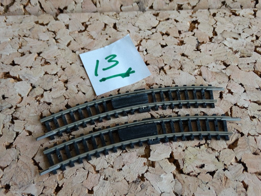 N-Spoor, N-spoor: set 13: rails: Trix 2 x 4972., Ophalen of Verzenden, Gelijkstroom of Wisselstroom, Rails, Trix