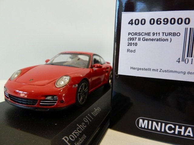 Minichamps Porsche 911 (997 II) Turbo 2010 1:43 400069000, Ophalen of Verzenden, Nieuw, Auto, MiniChamps