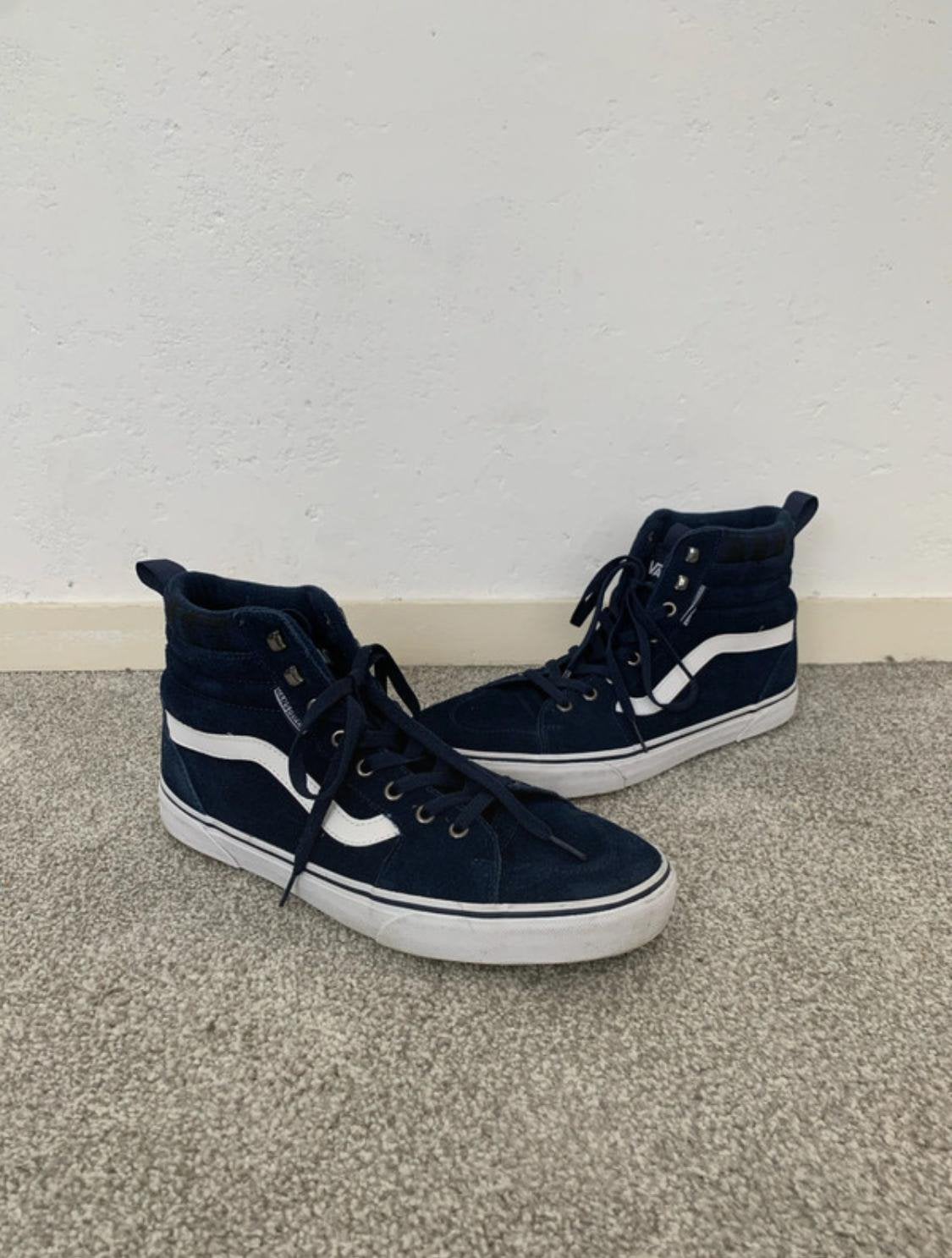 Vans Sk8 Hi Sneakers - Maat 45, Blauw, Ophalen of Verzenden, Sneakers of Gympen, Gedragen