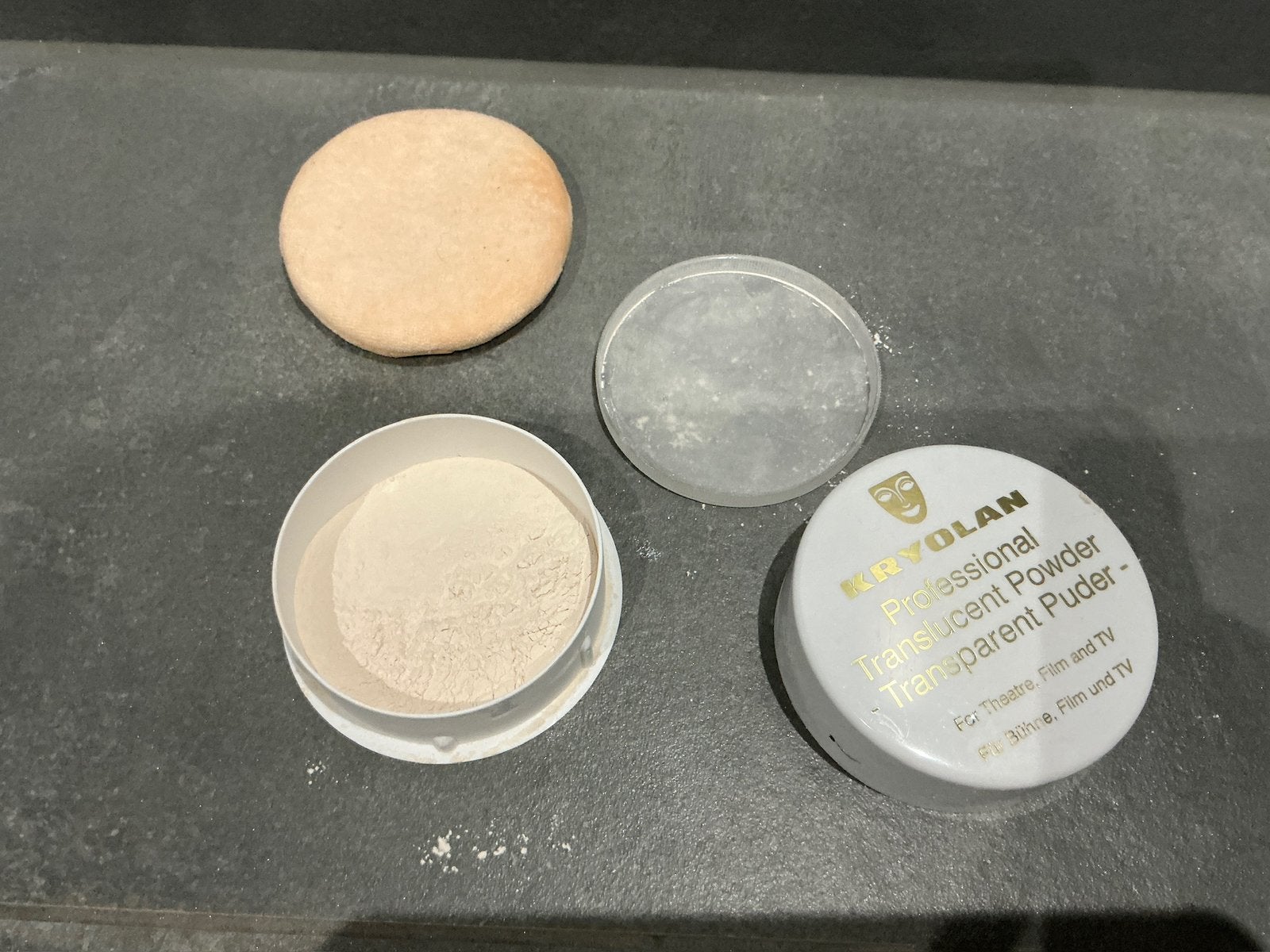 Kryolan Translucent Powder + Powder Puff, Ophalen of Verzenden, Gehele gezicht