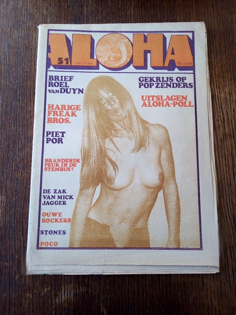 aloha nr.51 *1971- the rolling stones/piet schreuders strip, Ophalen of Verzenden, Gelezen, Muziek, Film of Tv
